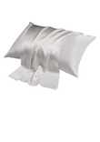 White satin pillowcase