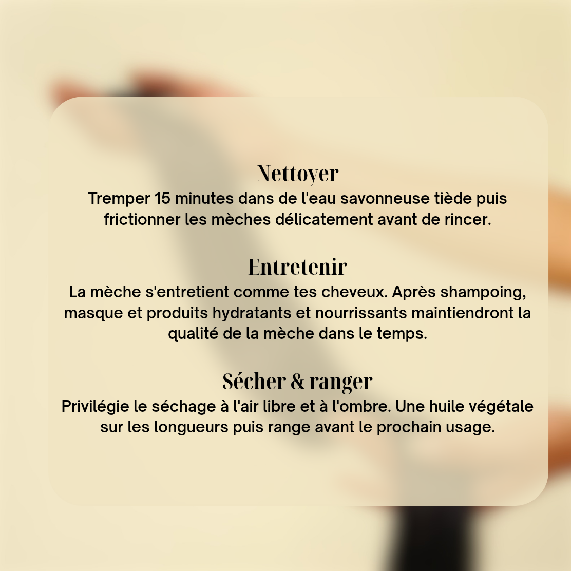 MÈCHES EN FIBRE DE BANANIER - Brun chaud by LEIDI HAIR