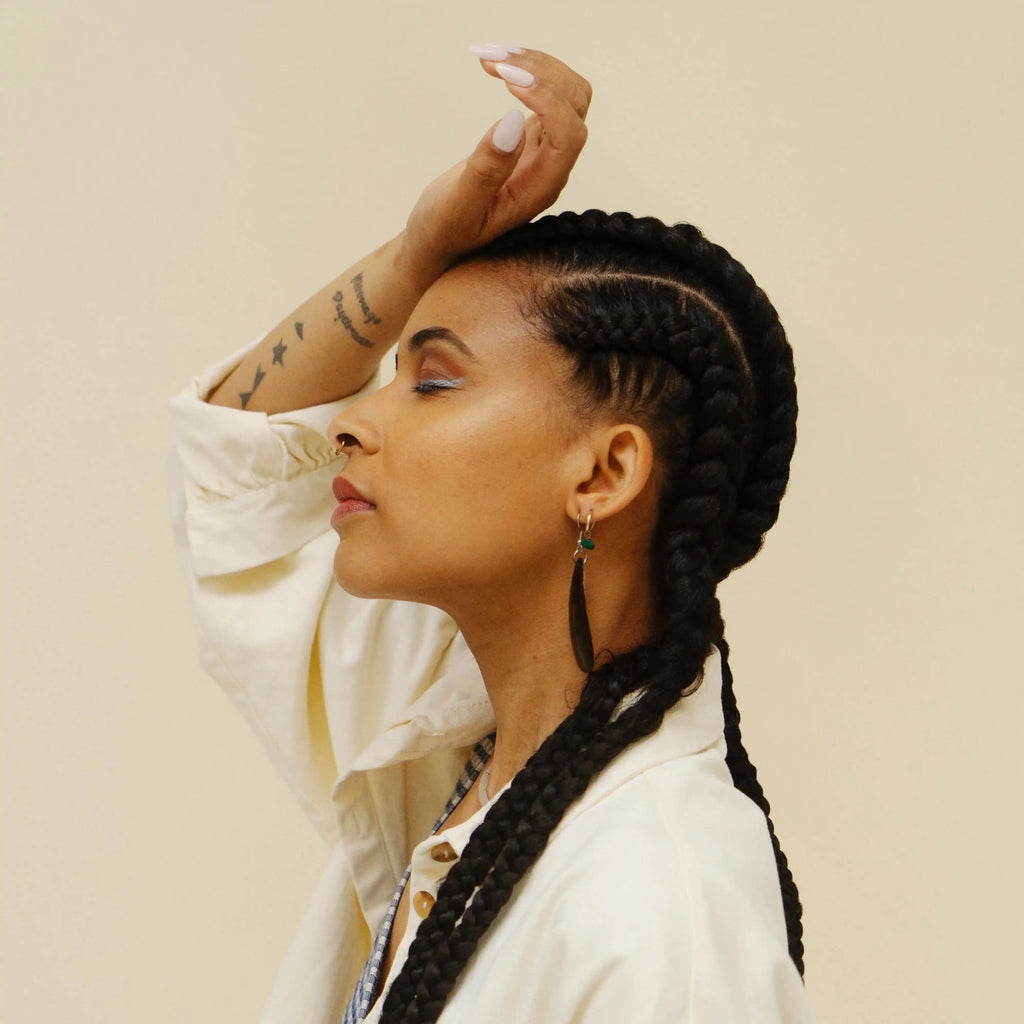 MÈCHES EN FIBRE DE BANANIER - Brun chaud